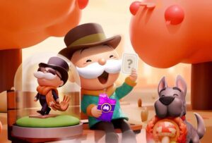 Monopoly GO game artwork showing event rewards and token collectibles