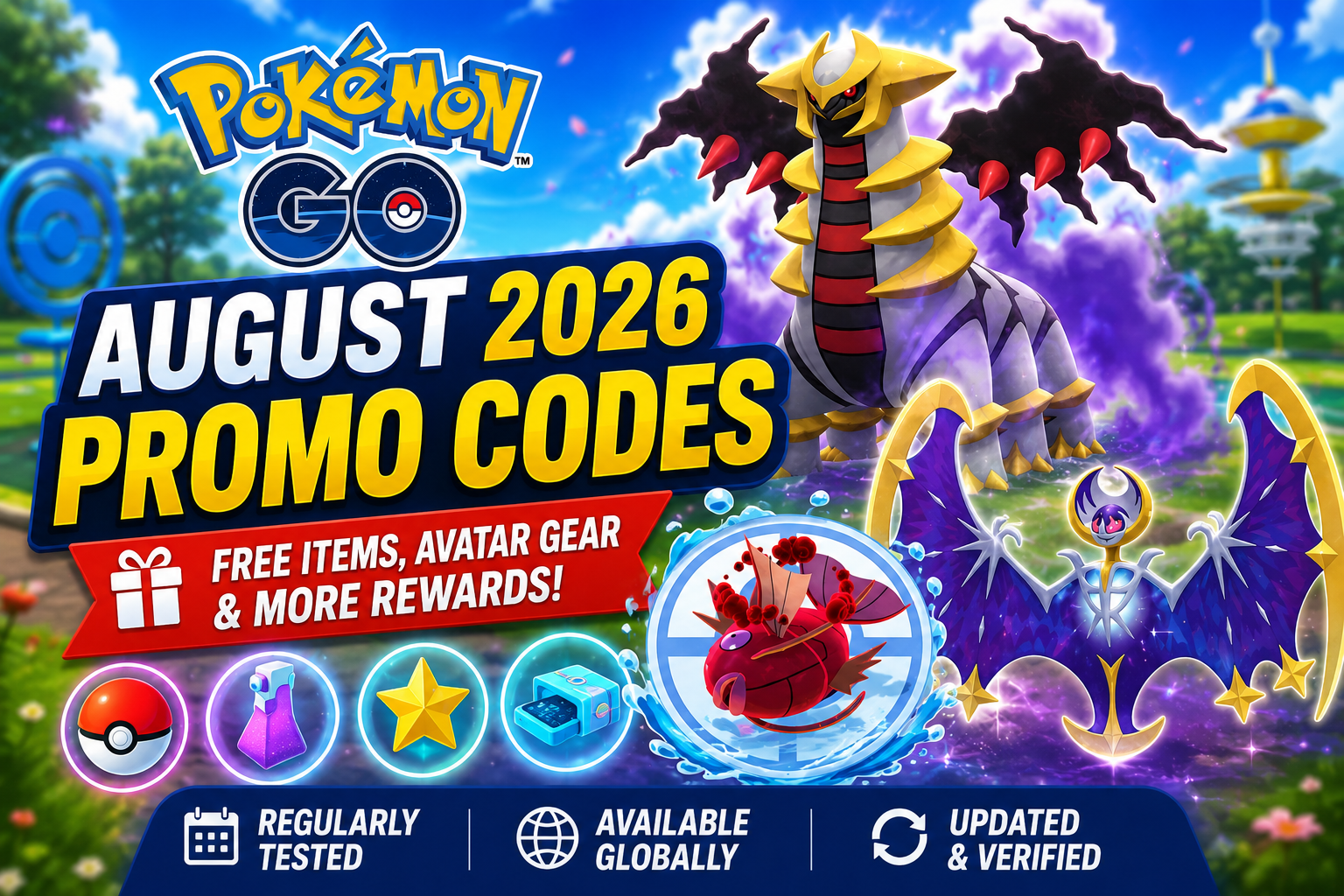 Pokémon GO promo codes for August 2026